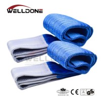 8 Ton 7m or OEM Length 240mm Width Synthetic Eye and Eye 7t Webbing Lifting Belt Sling Blue Color Sa