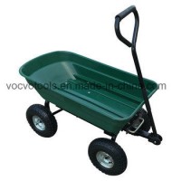 Garden Plastic Handy Folding Push Dump Tools Cart Hand Trolley