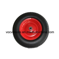 16 Inch 4.00-8 Hard Wheelbarrow PU Foam Solid Wheel