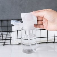 PETG Press Type Plastic Transparent Makeup Remover Bottle