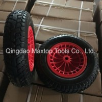 Qingdao Maxtop Factory Caster Wheel Wheelbarrow Rubber Wheel PU Foam Wheel