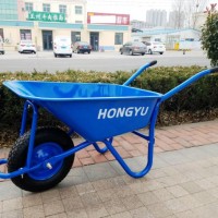 90L Metal Bright Pneumatic Wheelbarrow for New Zealand