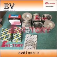 6D14-T 6D14t Rebuild Overhaul Kit Cylinder Head Gasket Piston Ring Liner Connecting Rod Crankshaft B