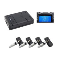 Solar Powered Wireless Car TPMS Tire Pressure Monitoring