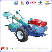 Two Wheel Walking Tractor with Trailer  Plough  Cultivator