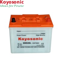 N70 Car Battery 12V 70ah Dry Battery Car Dry Automotive Battery Solar Storage Battery Vehicles Toyot