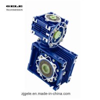 Ral5010 Blue Color RV Double Worm Gearboxes Combination