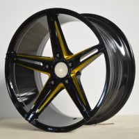 After Alloy Wheels with black machine face UFO-5048