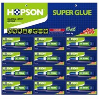 12PCS/Card Aluminum Tube Super Glue Gel (HCA-G12)