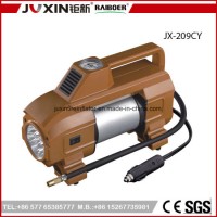 Fine Appearance Bright Light Tire Inflator / DC 12V Double Cylinder Car Mini Air Compressor