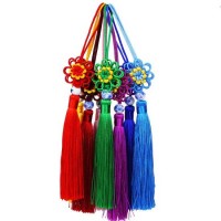 Source Factory Wholesale Custom Chinese Knot Tassels  Silk Tassel Pendant  Jewelry Making Tassels