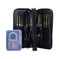 Transparent Practice Padlock Opening Car Locks Home Locks 24PCS Lock Pick Set