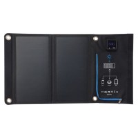 Find15watt Portable Solar Charger with Folding Solar Panel  USB Outputs