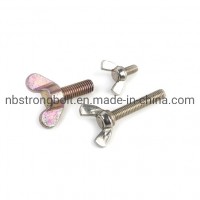 DIN316 Wing Screw with White Zinc Plated Cr3+ Carbon Steel / Stainless Steel