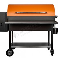 Wood Pellet BBQ Grill with Stainless Steel Front Shelf