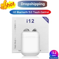 2019 Bluetooth 5.0 Wireless Earphone I12 Tws Headphone with Hand Touch Earphone