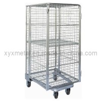 Newest Style Full Security 4 Sides Logistics Trolley Roll Container