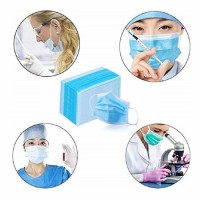 Surgical Procedure Mask W/ Ear Loop Procedure Masks Flexible Nose Piece 50-Pack