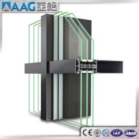 Aluminum/Aluminium Curtain Wall / Facade Extrusion Profile