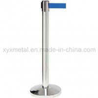 Stainless Steel Fence Crowed Control Queue Retractable Rope Stanchion Belt Barrier