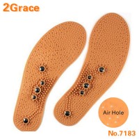 Free Cutting Foot Pain Relief Universal Sizing Therapeutic Acupuncture Magnetic Massage Insoles