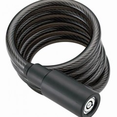 Coiled Steel Cable Lock for Bicycle图1