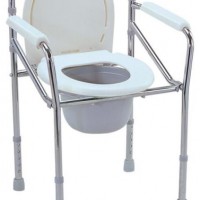 Steel Coated Commode Chair Foldable