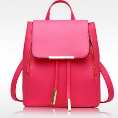 Fashion Laptop Backpack Women Back Pack PU Lady Hand Bag图1