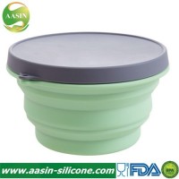 BPA Free Reusable Silicone Collapsible Food Container