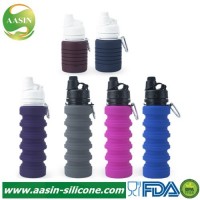 FDA Food Grade Material Silicon Water Bottle Collapsible Bottle Baby Bottle