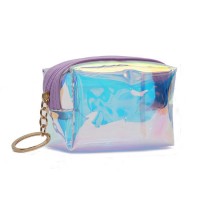 Fashion Lady Ladies Summer Colorful TPU Mini Zipper Pouch Cosmetic Bag