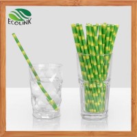 Disposable /Colorful /100% Eco-Friendly /Biodegradable Bulk Paper Straws for Juices/ Shakes/Smoothie