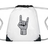 Customized Logo Printing Premium Clear Vinyl Drawstring Backpack Bag for School Security Travel PVC