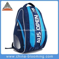 Wholesale Custom Designer Men Boy Student Fashion Blue Dobby Nylon Racket Double Shoulder Camping Tr