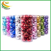 2019 Colored Shatterproof Tree Hang Balls  Clear Plastic Christmas Ball Ornament Wholesale Shatterpr