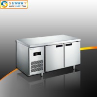 Auto Defrost Stainless Steel Bar Freezer Cabinet and Under Counter Refrigerator Bench Fridge