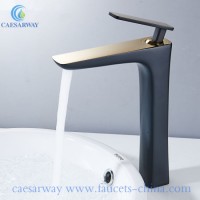 Black Painted Single Handle Brass Bathroom Basin Mixer