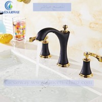 Luxury 3 Holes Bathroom Basin Faucet Mixers