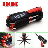 8 in 1 Screwdriver  LED Screwdriver