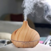 300ml Wood Grain Ultrasonic Essential Oil Aroma Diffuser