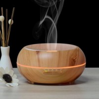 Aromatherapy Essential Oils Diffuser Wood Grain Ultrasonic Cool Mist Humidifier