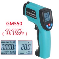 Infrared Laser Thermometer with Backlight Display for Industrial Use GM550