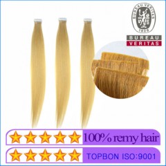 Wholesale Price 18 Inch 613# Color Blond Straight Hair New Style Hand Insert Tape Strip Hair Extensi图1