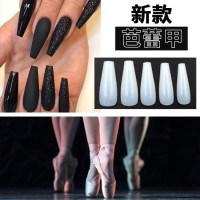 100PCS Plastic Nail Tip Ballet Shape False Nail Art Tips