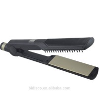 Hair Straightener with Brush  Hair Straightener with Comb  LCD 450f PTC Heater  Ce RoHS PSE Approval