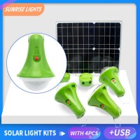 LED Light Energy Saving Lamps Home Solar Power System Solar Lamp Portable Lamp with Remote Control 2