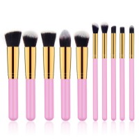 10PCS Synthetic Hair Make up Tool Brushes Sets