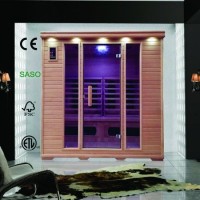 Classic Far Infrared Sauna for 4 Person Use with Combined Infrared Heater  Dry Bath Sauna Room as He