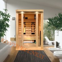 2 Person Size Far Infrared Sauna Made of Wood Suitable for as Family Warmer Appliance with Ce  ETL