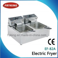 Double Tank Electric Open Fryer for Kitchen